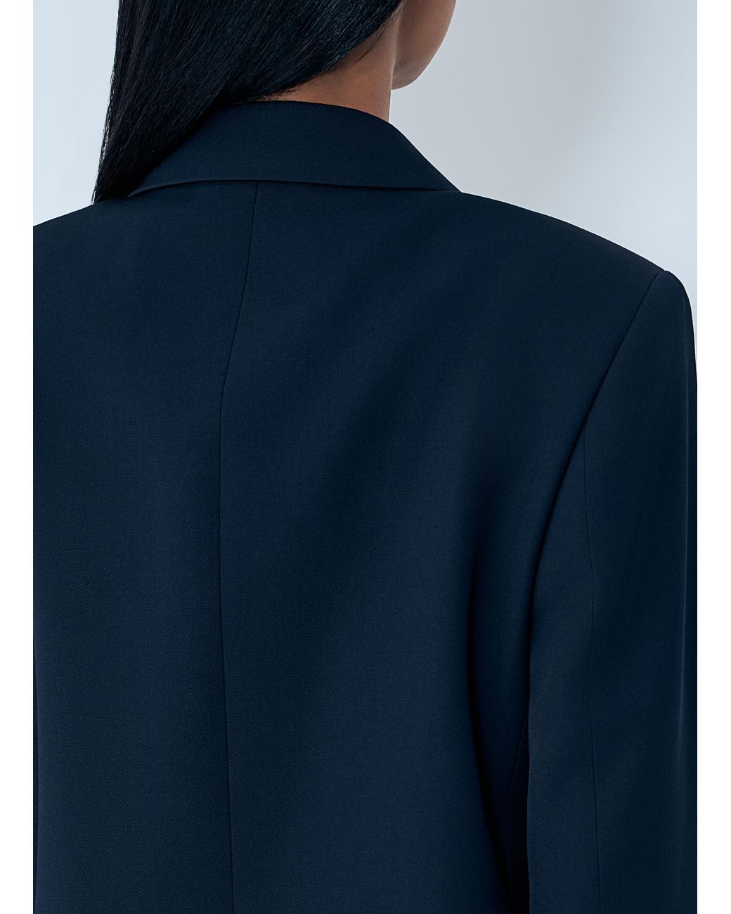 Jil Sander Blue Double-Breasted Wool Blazer