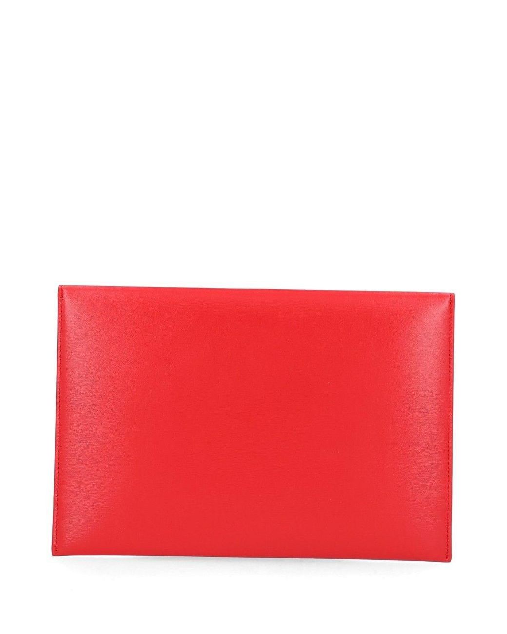 Céline Red "Envelope" Pouch