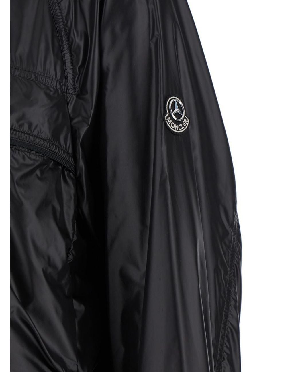 Moncler Genius Black 'Anubis' Jacket With Foldable Design And Iconic Logo Patch for men