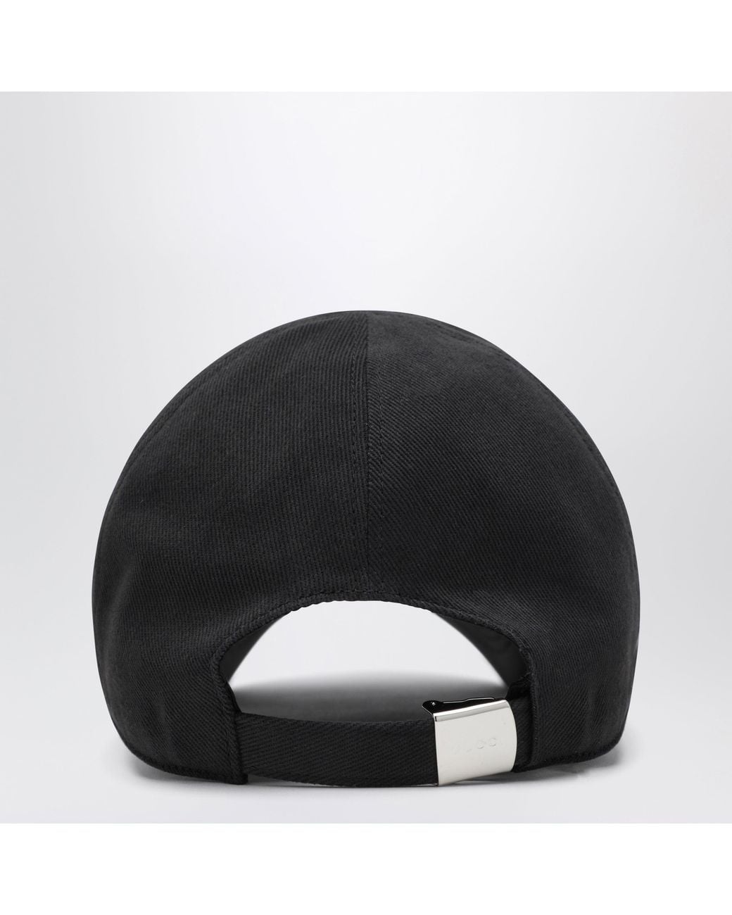 Gucci Black Baseball Cap With Crystal Logo