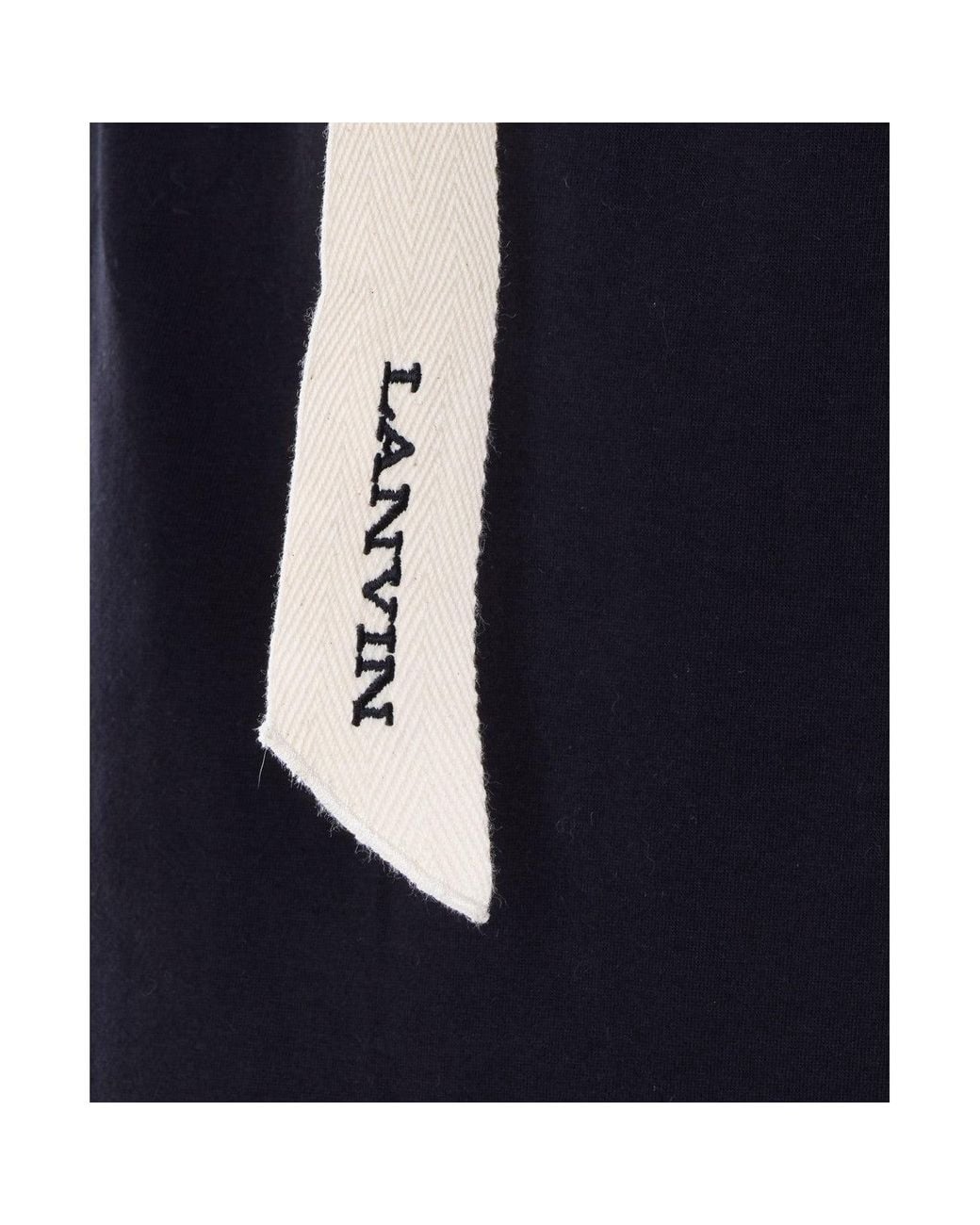 Lanvin Blue Belted Tshirt