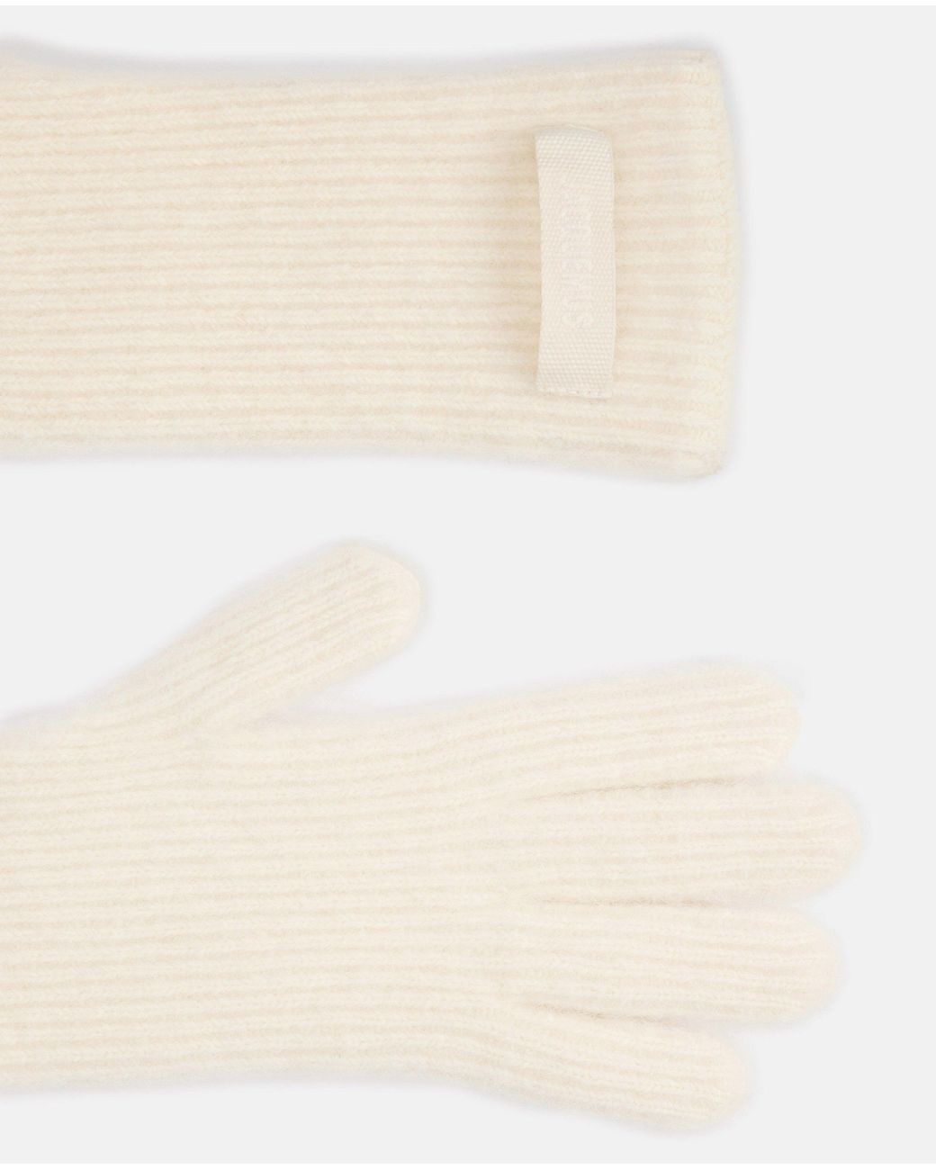 Jacquemus White Grosgrain Wool Gloves
