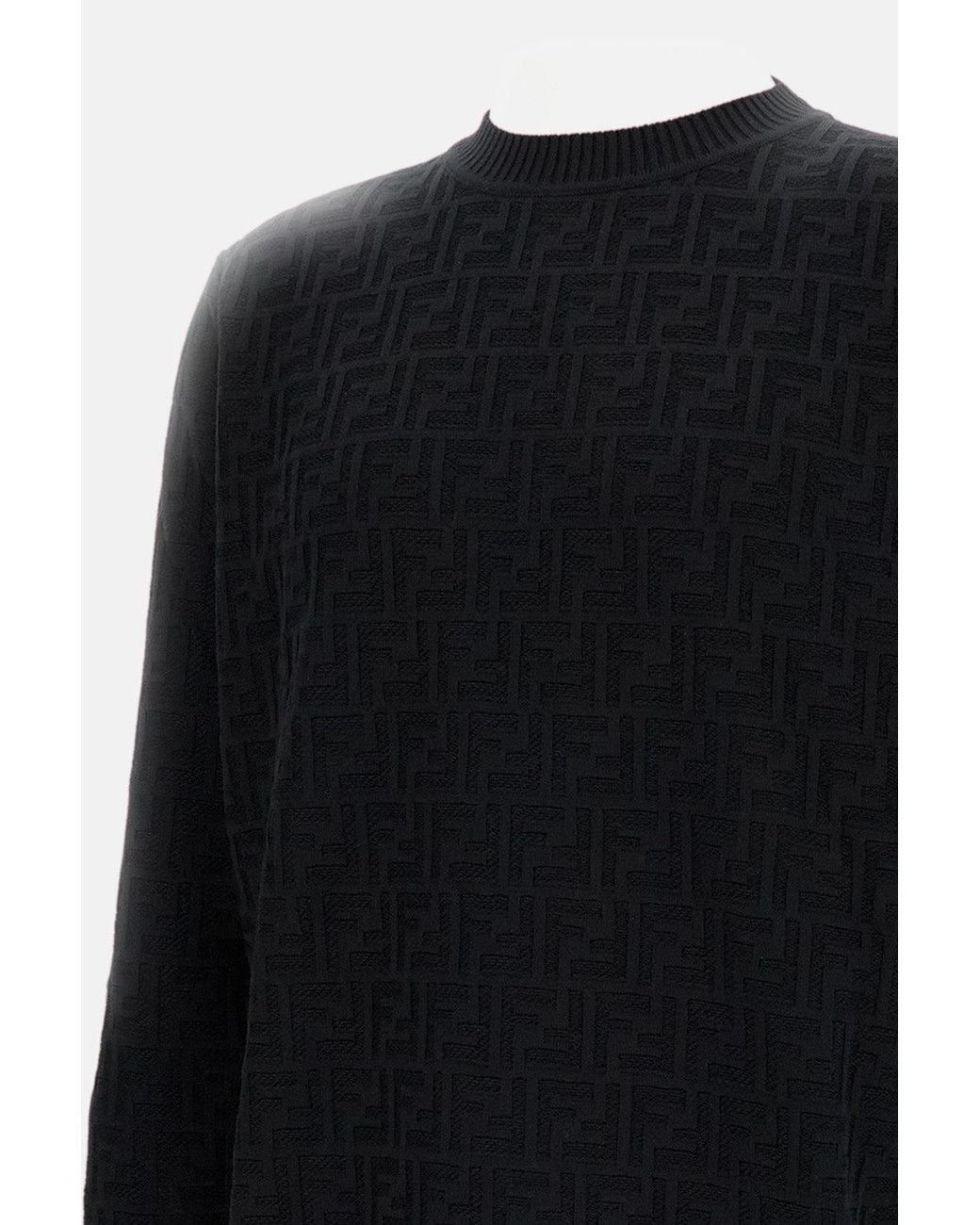 Fendi Black Ff Pullover for men