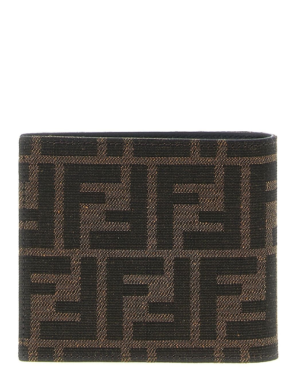 Fendi Black Diagonal Wallet for men