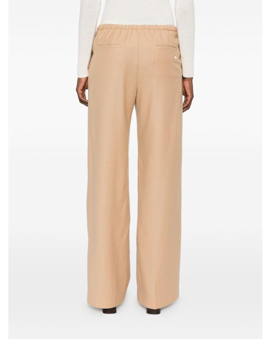 Herno Natural Wool Trousers