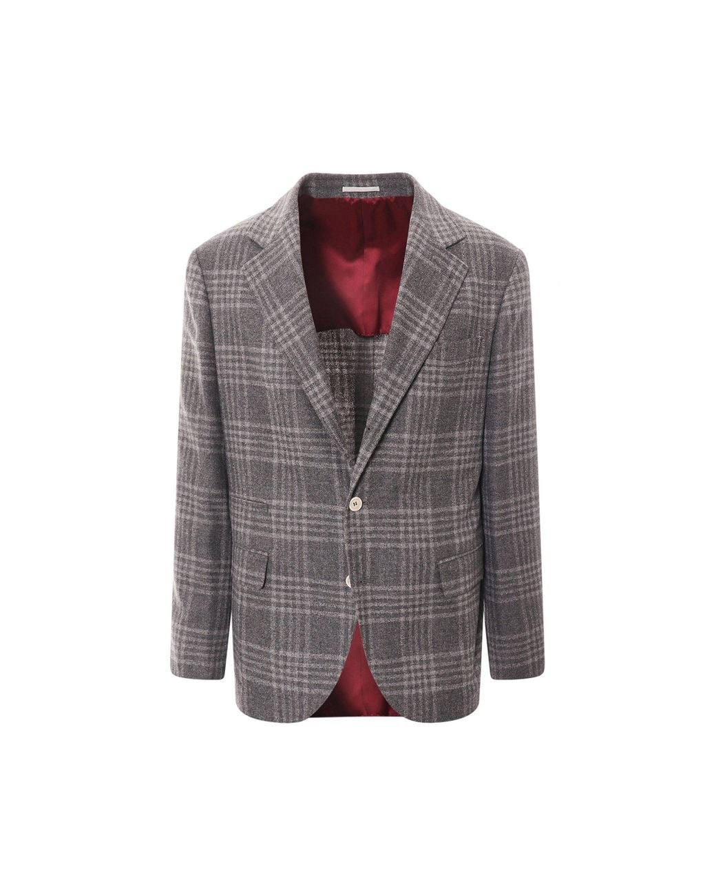 Brunello Cucinelli Gray Blazer Jacket for men