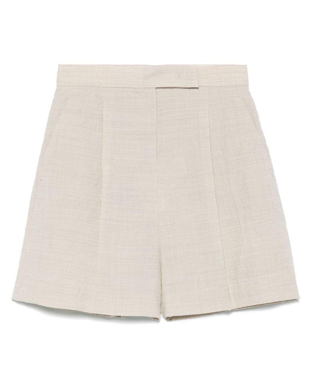 Max Mara Natural Wool Shorts
