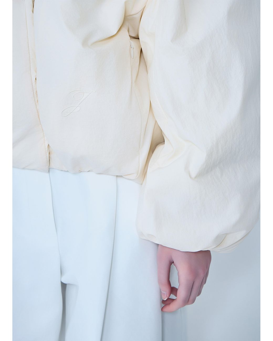 Jacquemus White The Châle Bomber Jacket