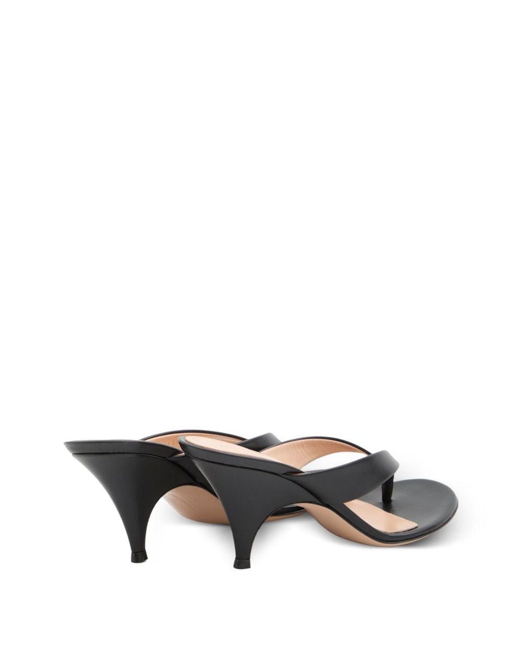 Gianvito Rossi Multicolor Sofia Leather Thong Sandals