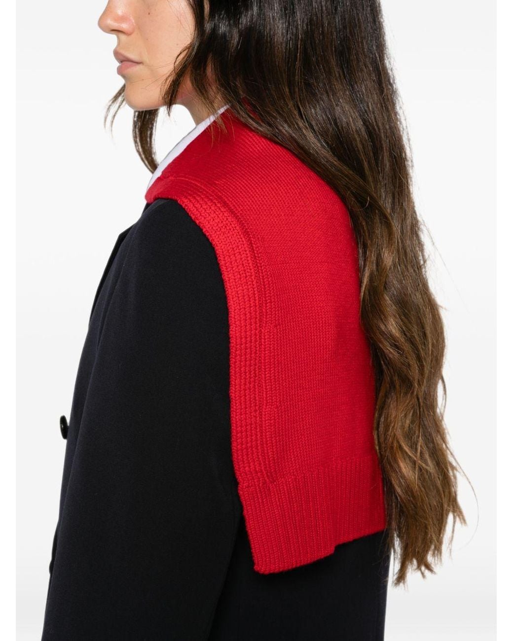 Loewe Red Wool Coat