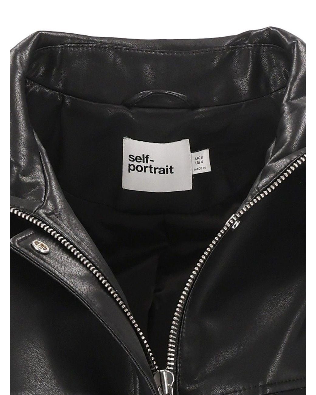 Self-Portrait Black Bomber Jacket
