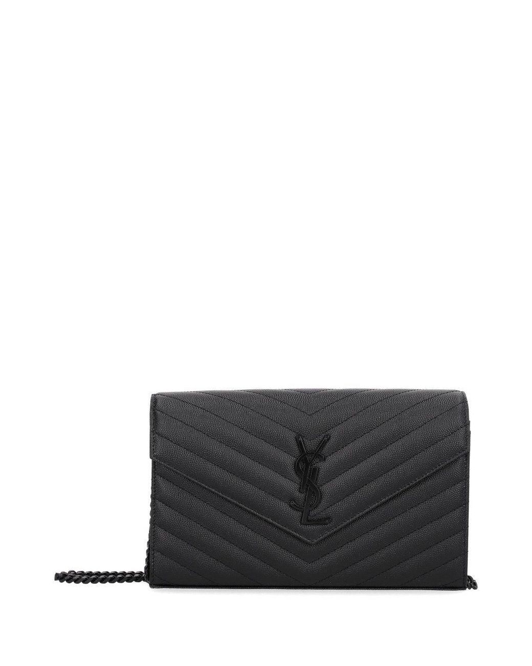 Saint Laurent Gray Chain Pouch