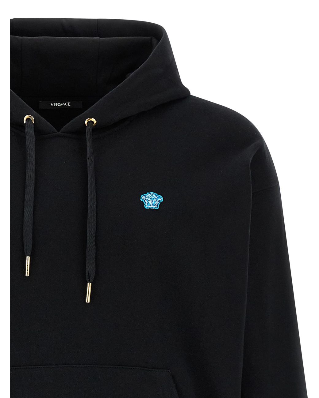 Versace Blue Cotton Sweatshirt for men
