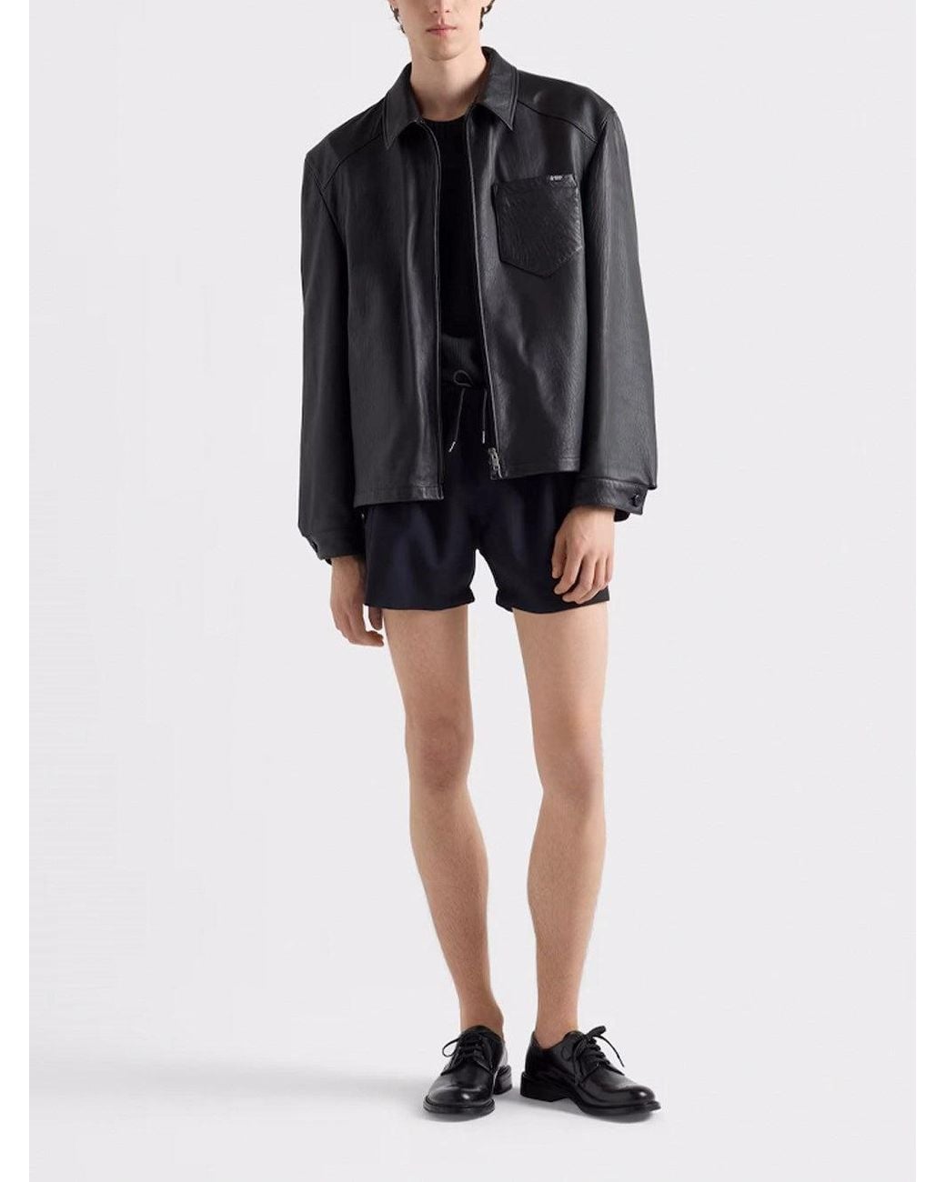 Prada Black Leather Jacket for men