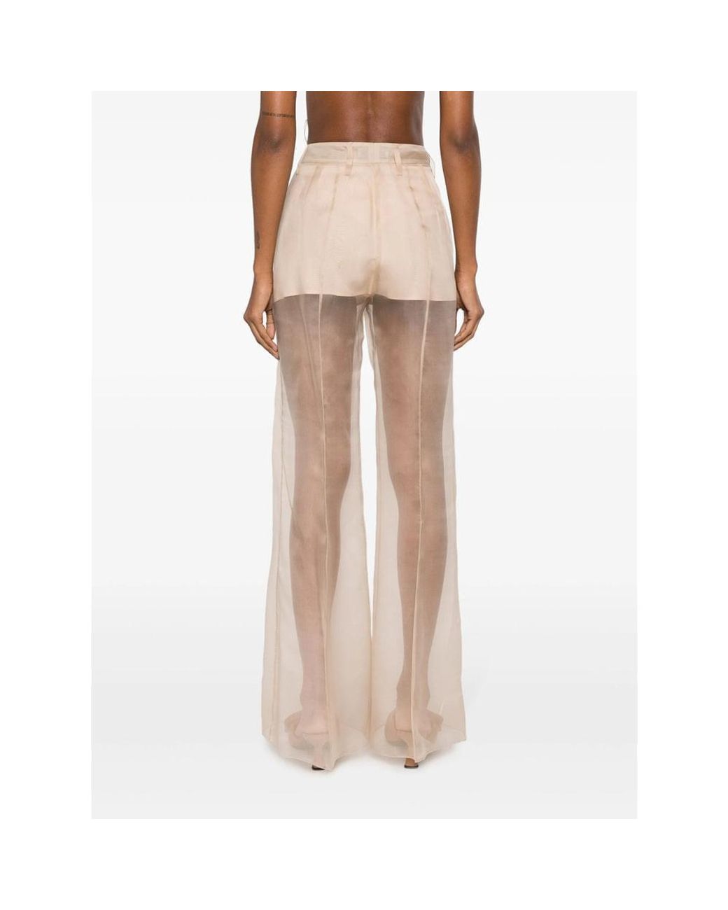 Prada White Neutrals Trousers