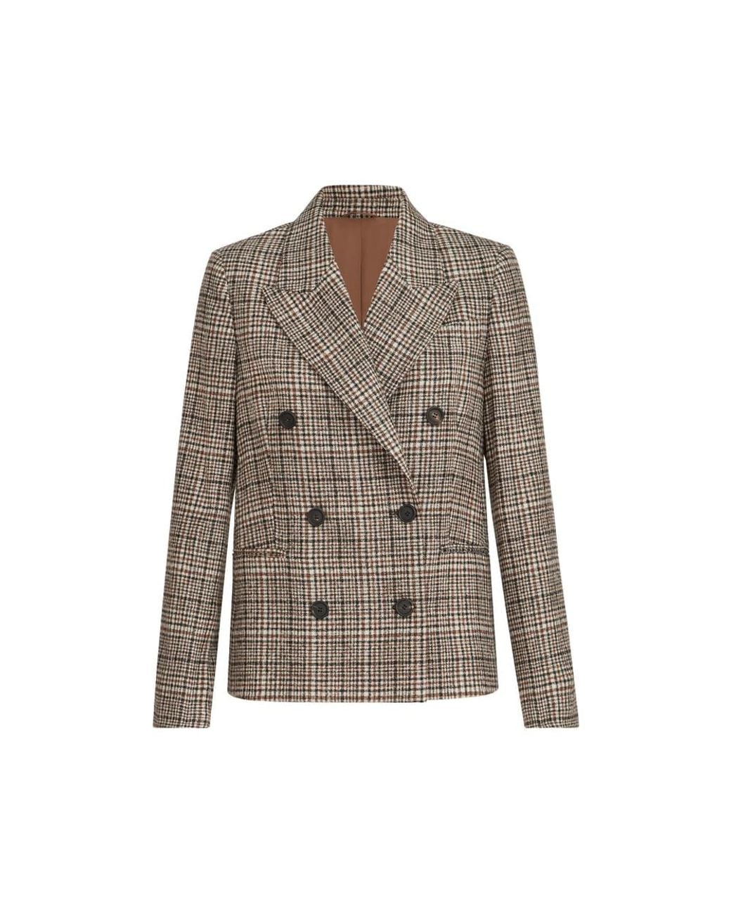 Brunello Cucinelli Brown Jacket Wool-Alpaca