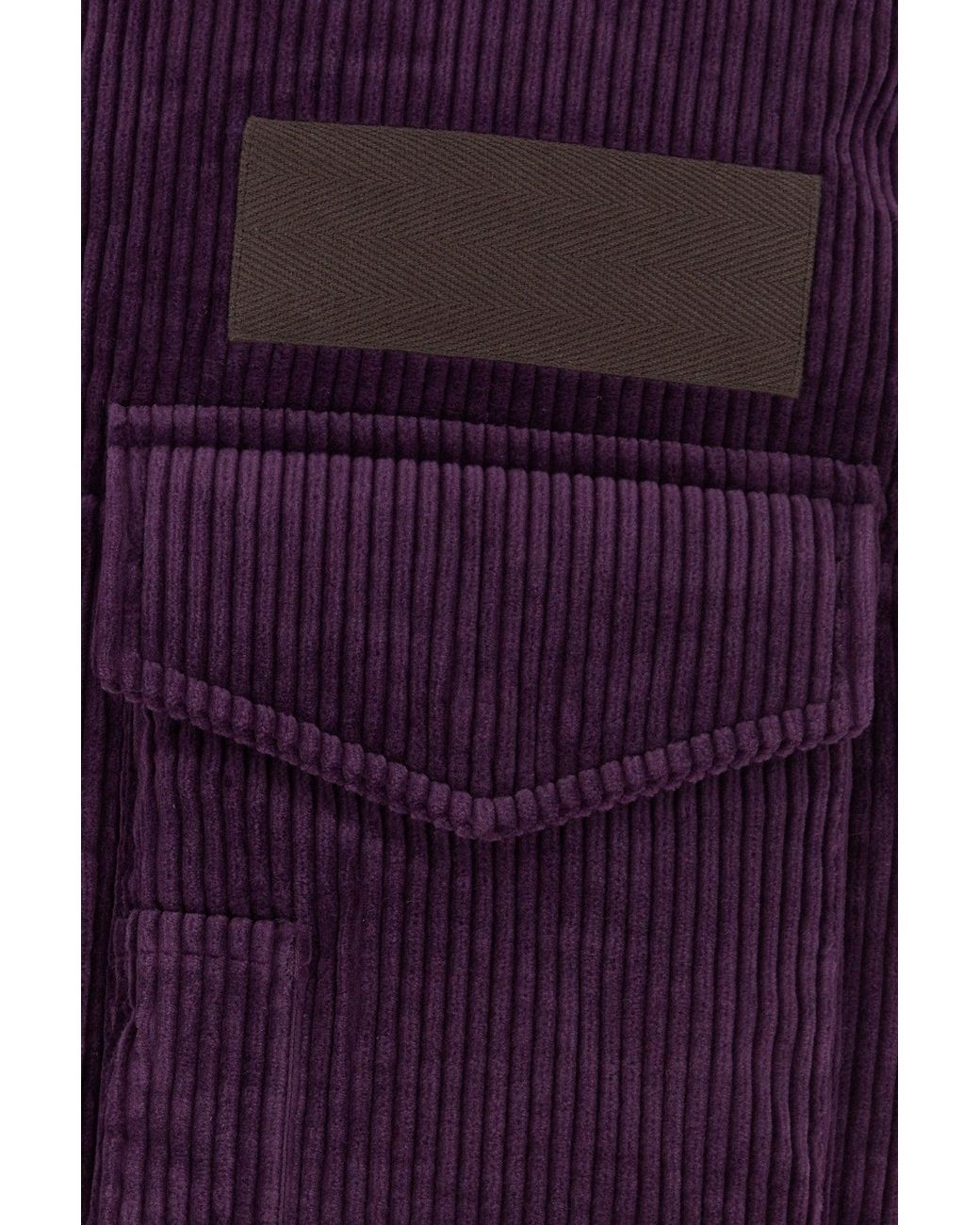 Sacai Purple Corduroy Down Jacket for men