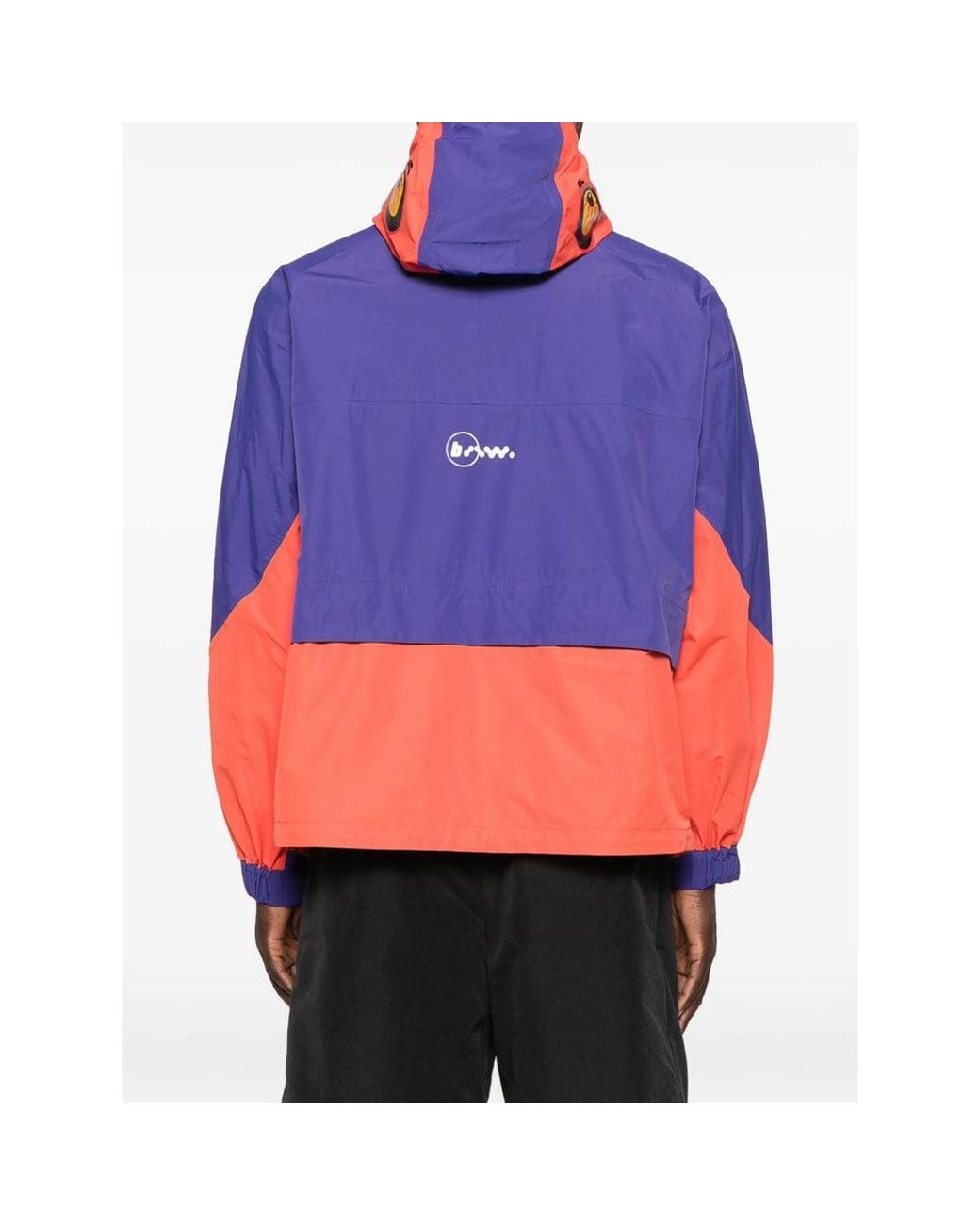 A Bathing Ape Blue Hooded Lightweight Jacket for men