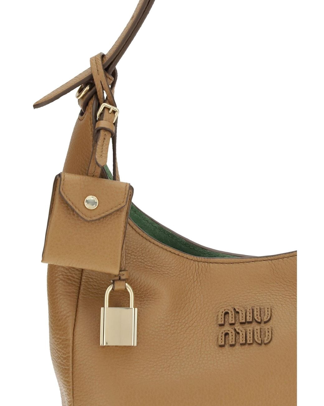 Miu Miu White Leather Shoulder Bag