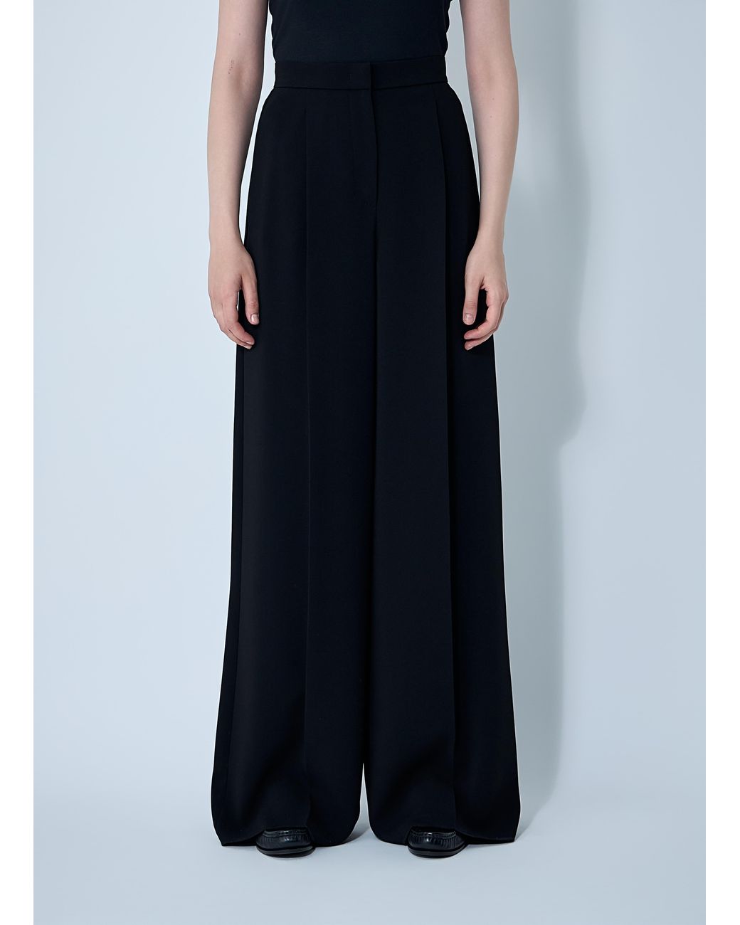 Max Mara Blue Laccato Pants