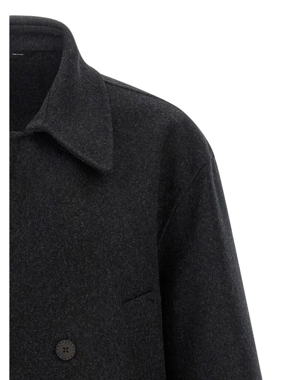 Fendi Black Wool Felt Blouson for men