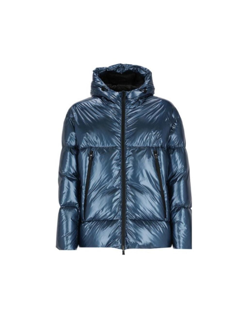 Herno Blue Laminar Down Jacket for men
