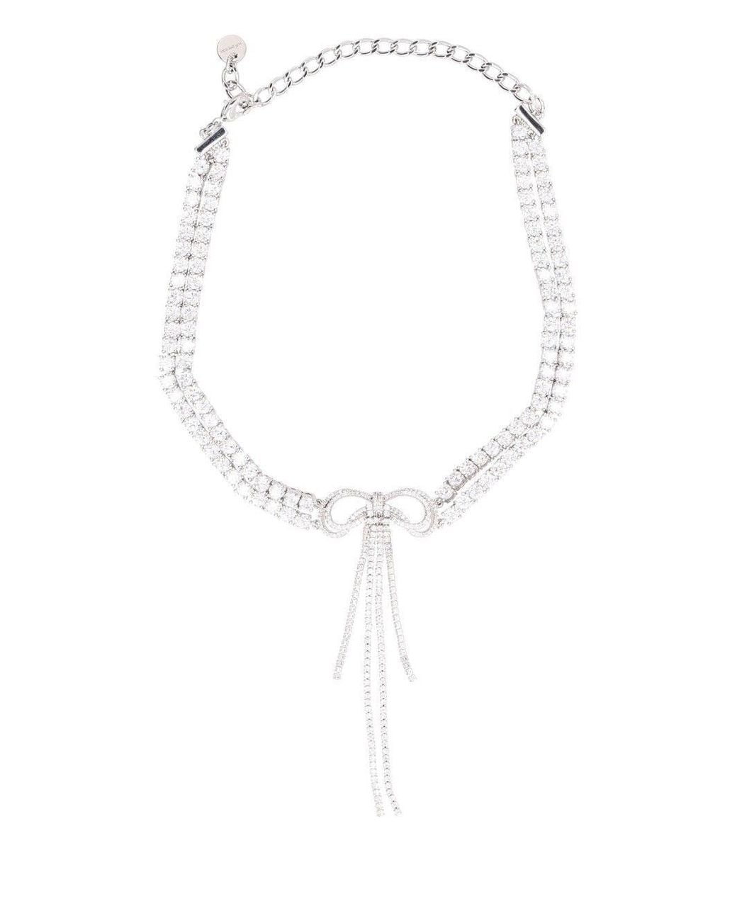 Self-Portrait White Two-Strand Choker