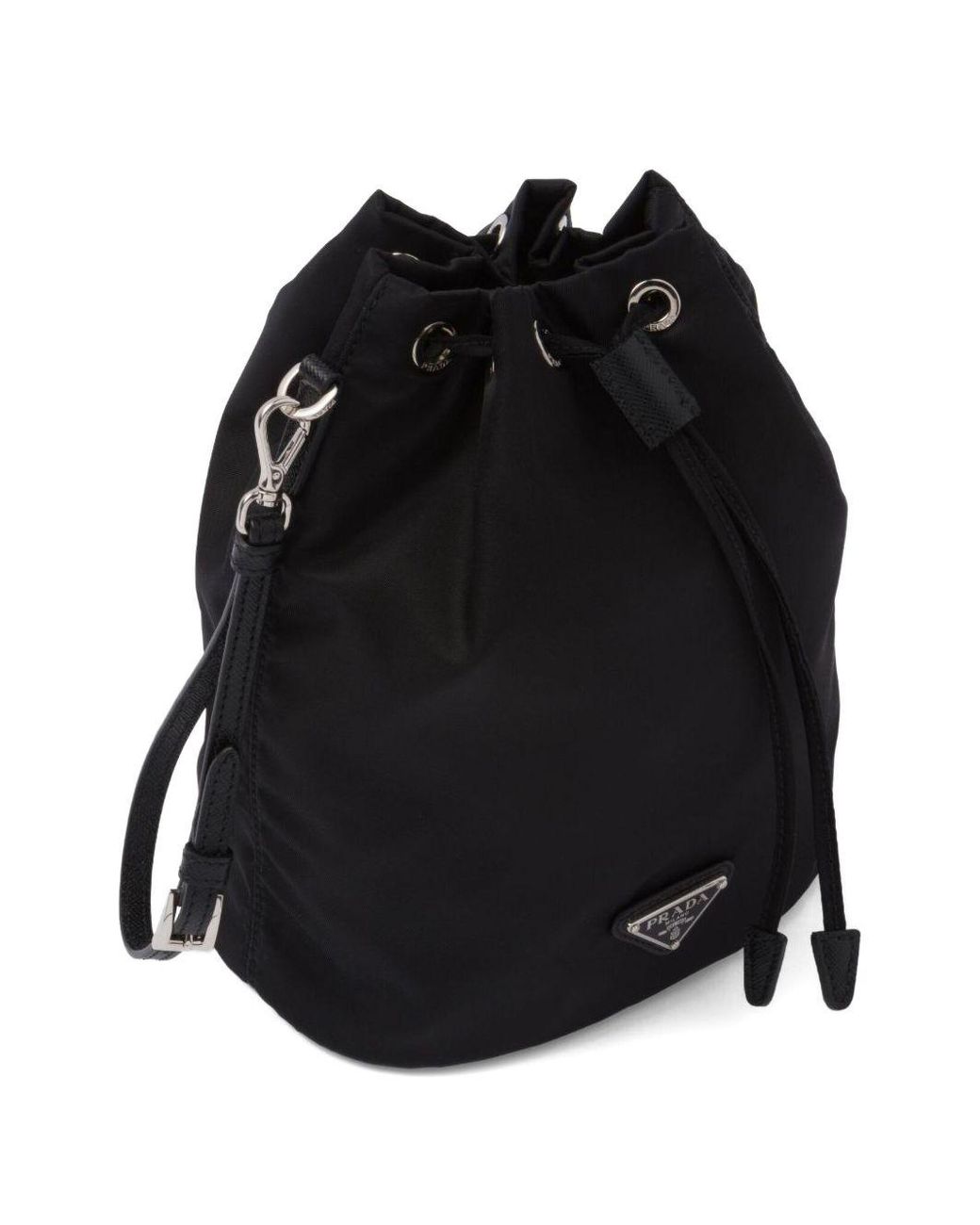 Prada Black Re-Nylon Drawstring Pouch