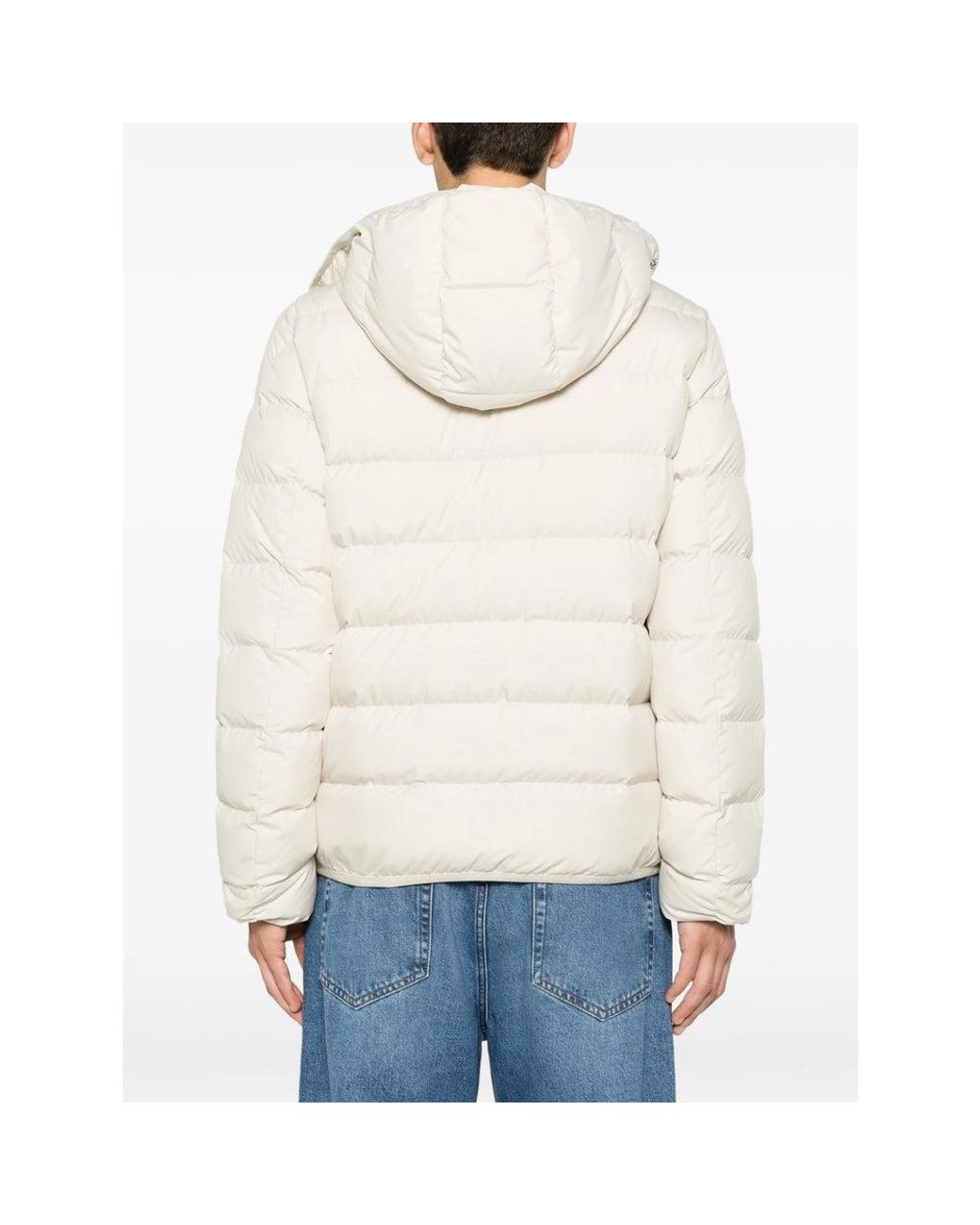Moncler White Neutrals Jackets for men