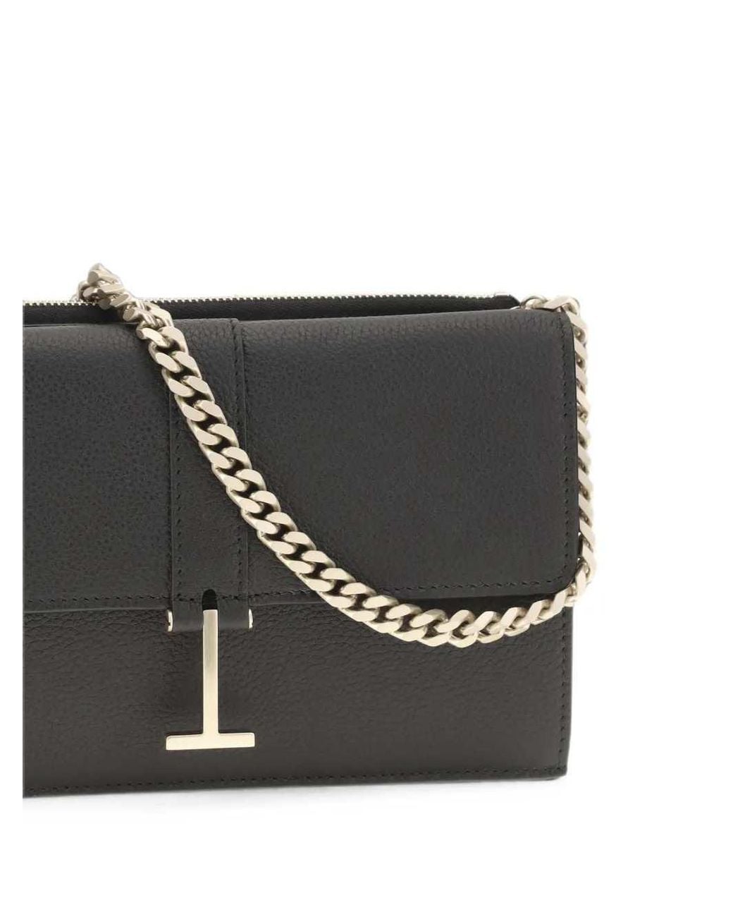 Tom Ford Gray Chain Shoulder Bag