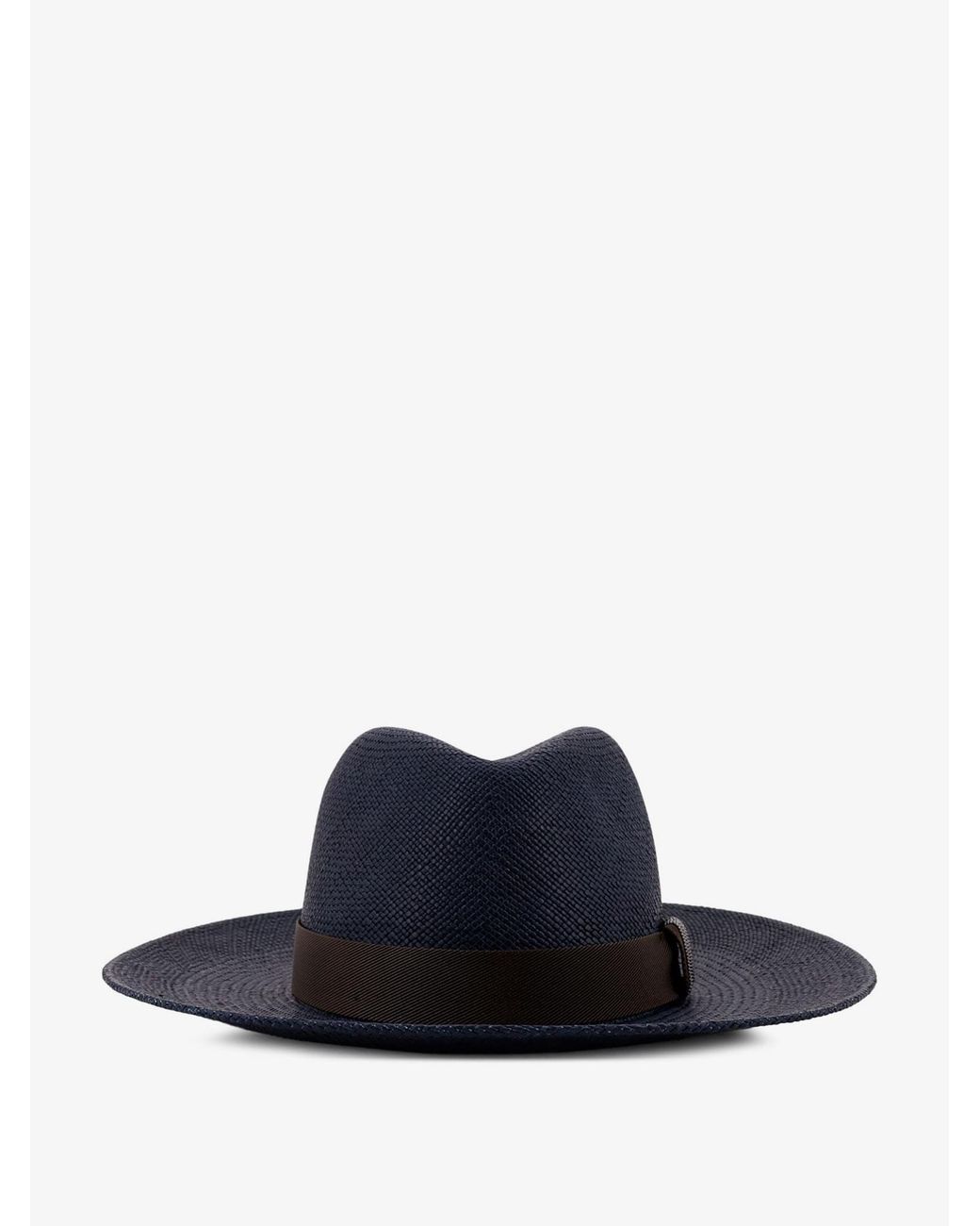 Brunello Cucinelli Blue Hats Rafia