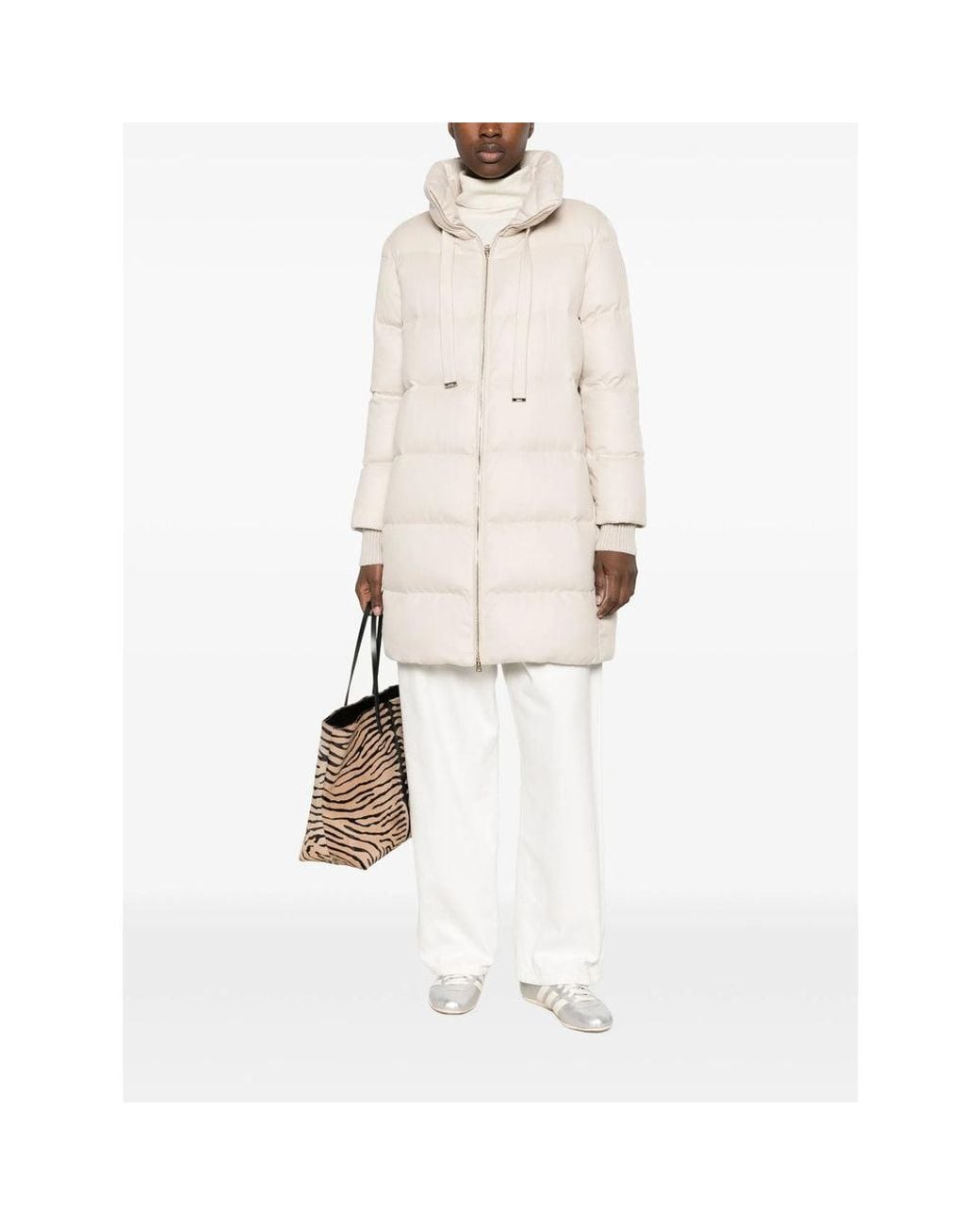 Herno White Neutrals Coats