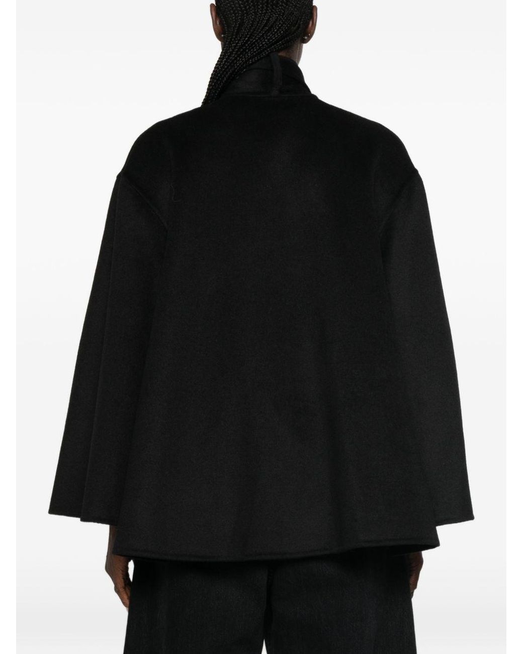 Zimmermann Black Valiant Wool Blend Coat