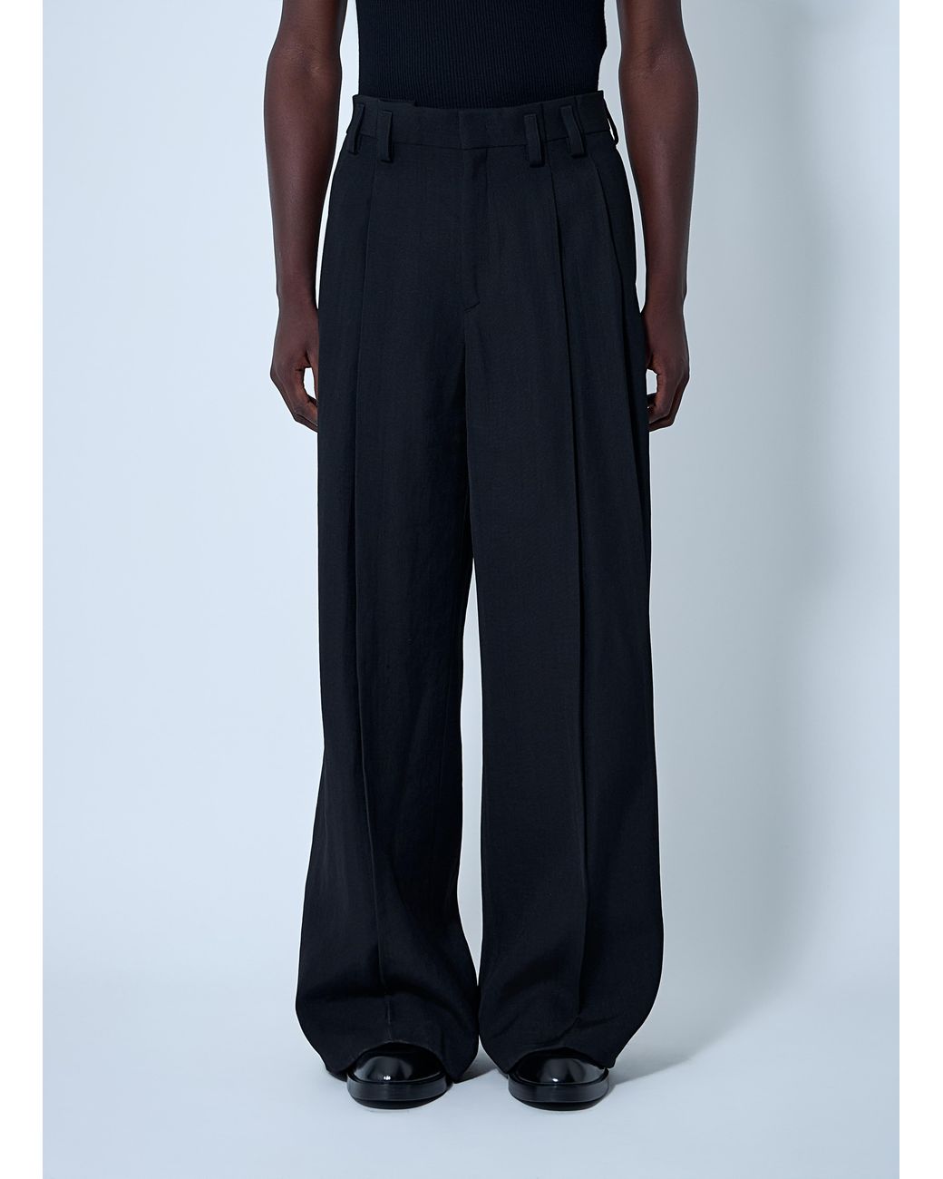 Jil Sander Blue Tailored Wool Pants for men