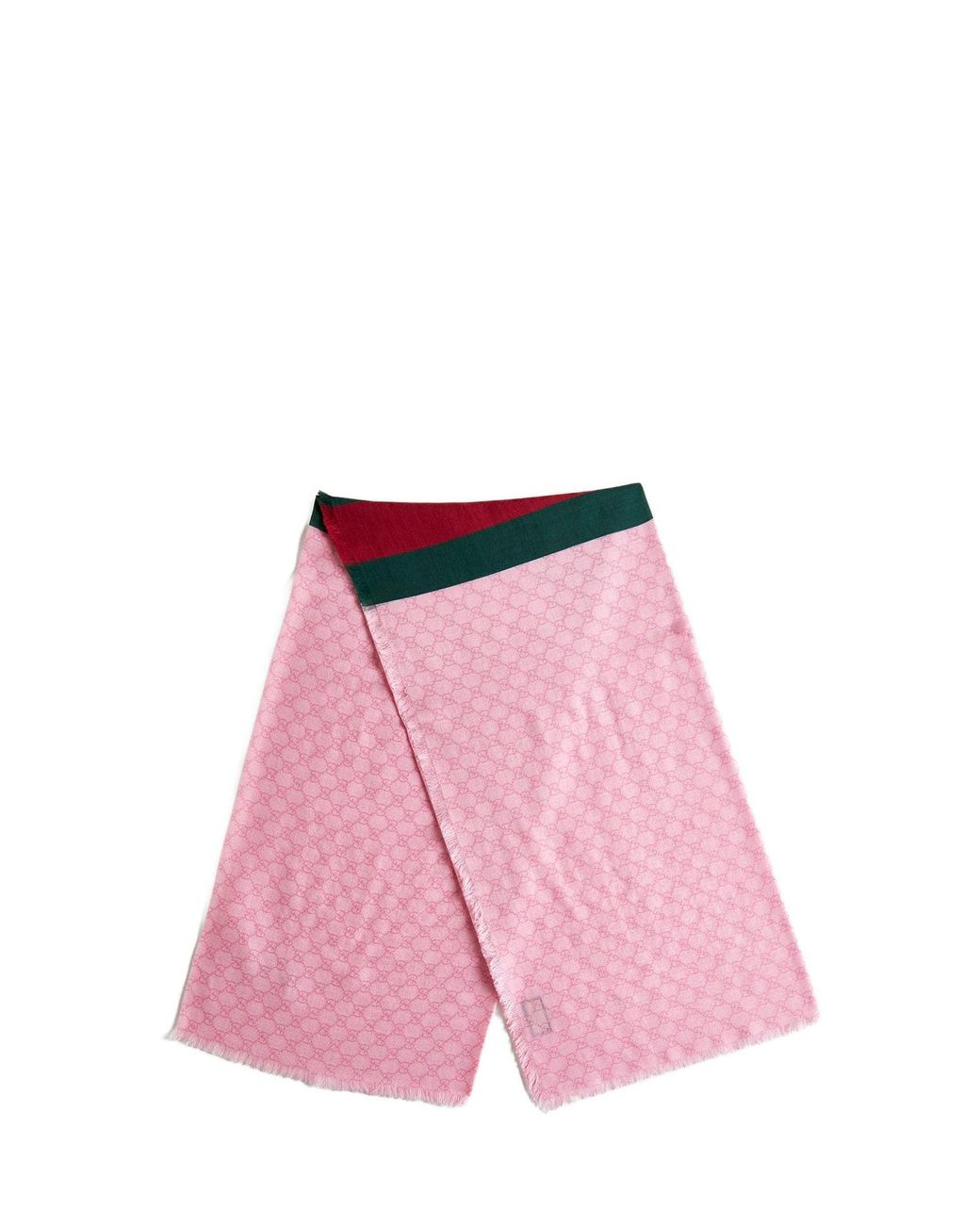Gucci Pink Gg Wool Scarf for men
