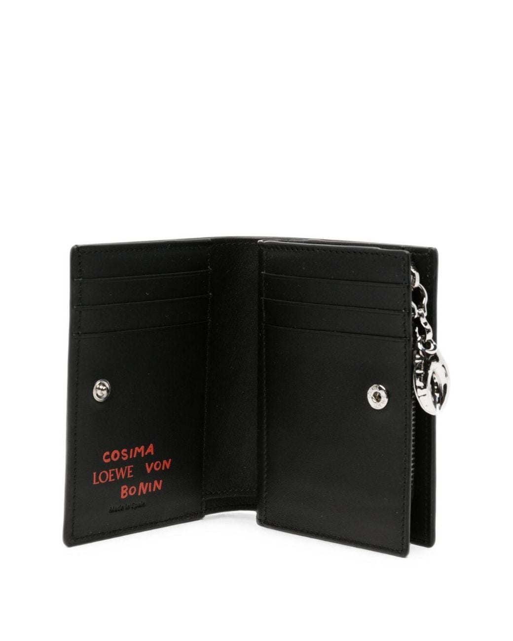 Loewe Black Claw Leather Compact Wallet