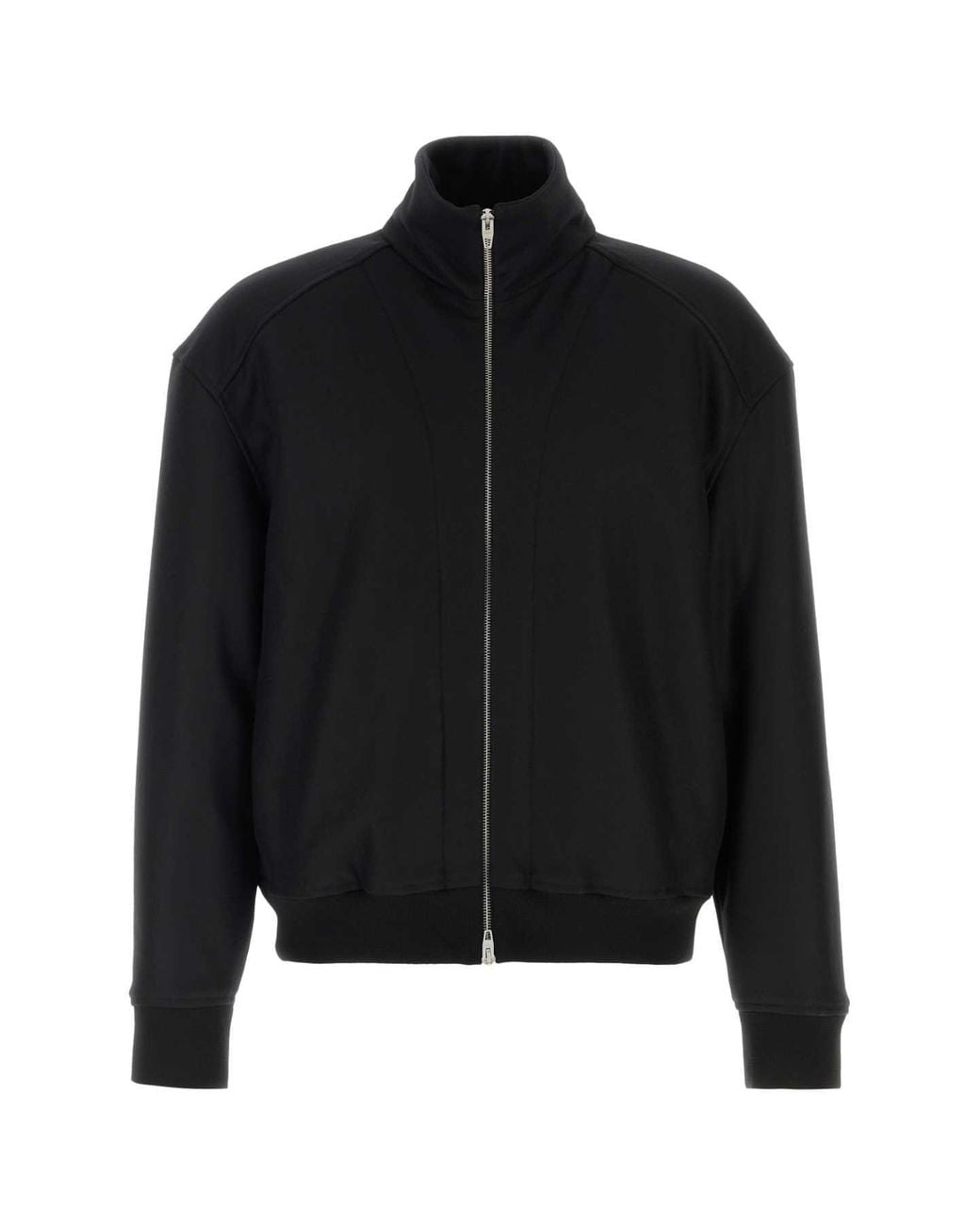 Jil Sander Black Wool Bomber Jacket for men
