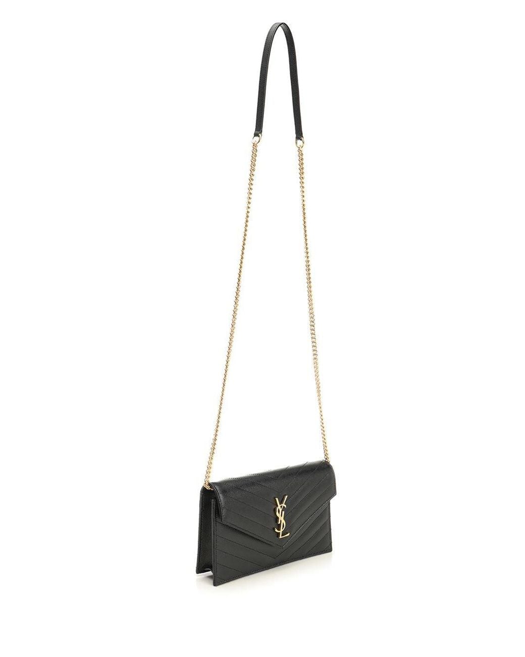 Saint Laurent Black Chain Wallet