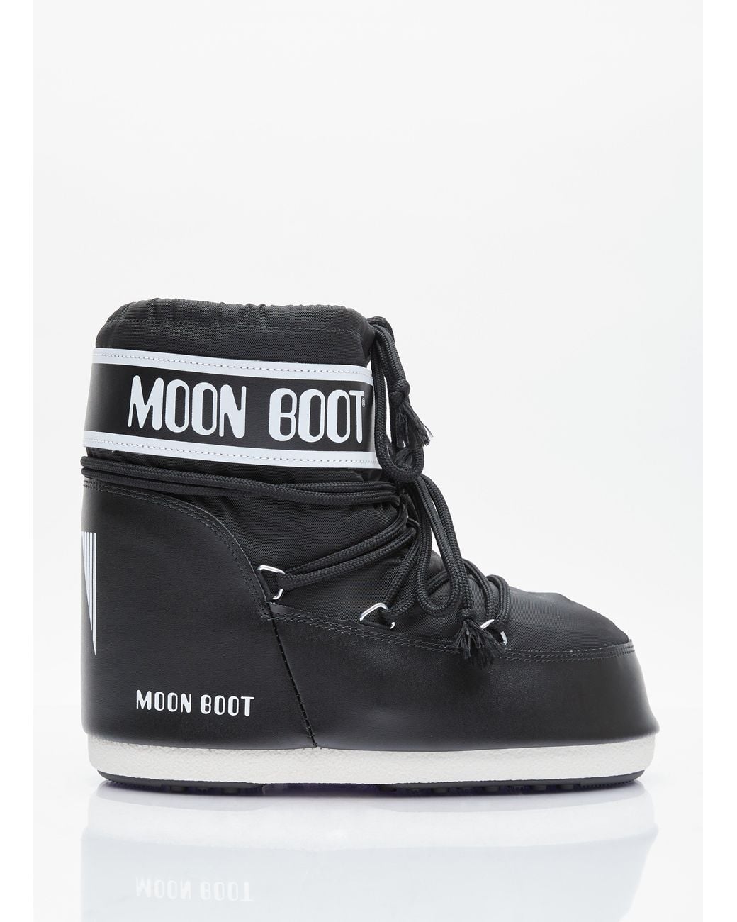 Moon Boot Black Icon Low Nylon Boots for men