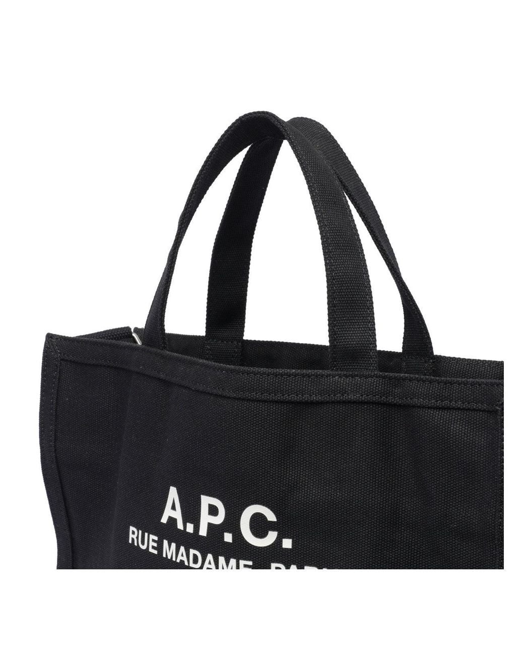 A.P.C. Black Recuperation Shopping Bag for men