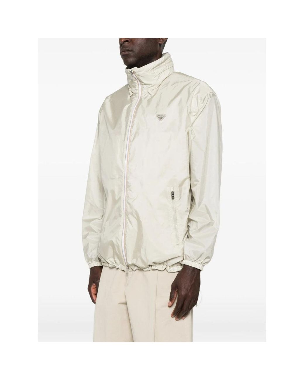 Prada White Neutrals Jackets for men