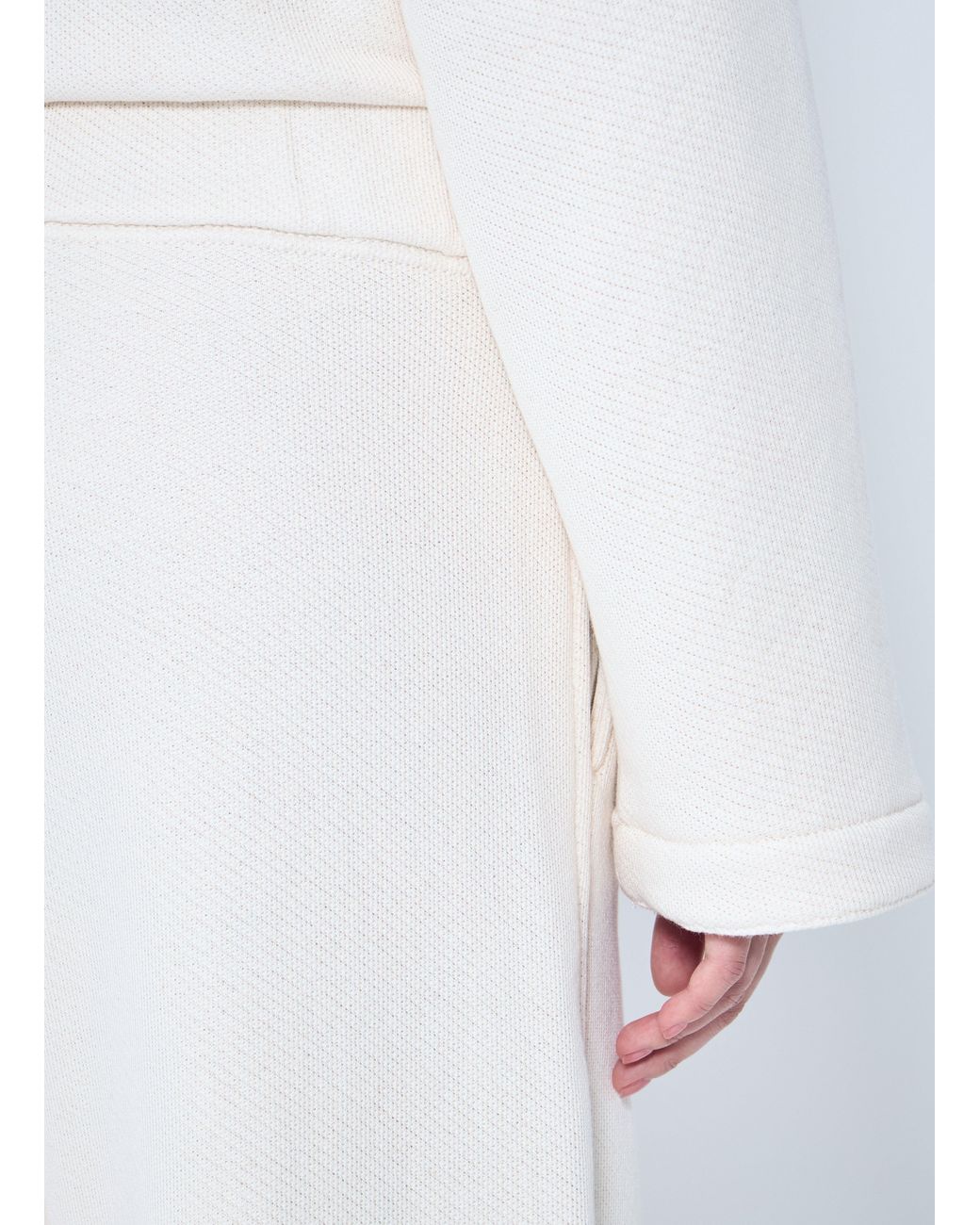 Max Mara White Knit Track Pants