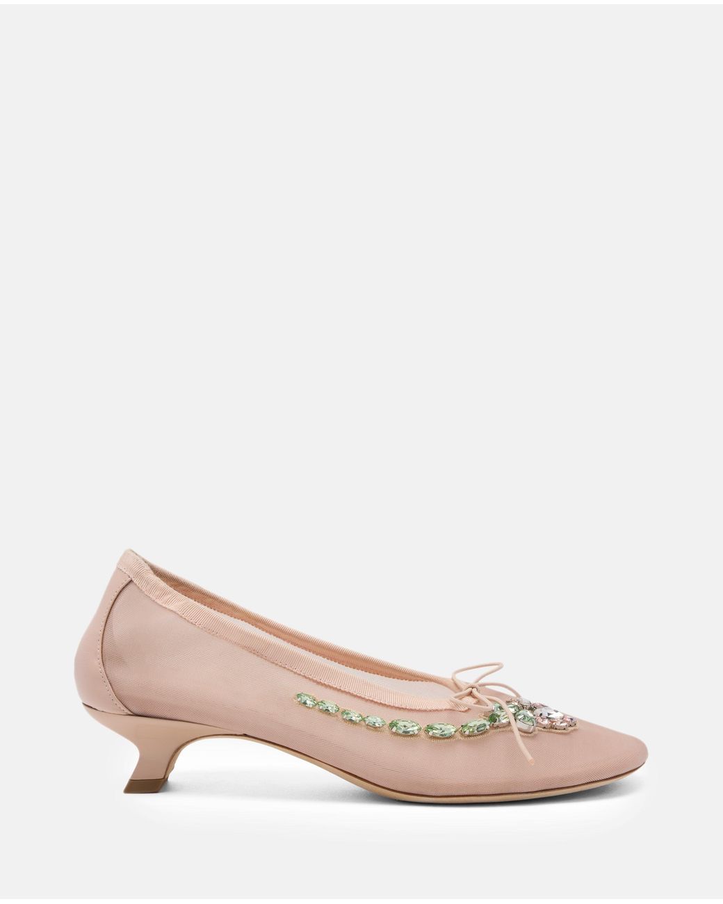 Simone Rocha Pink Mesh Ballerina Heel
