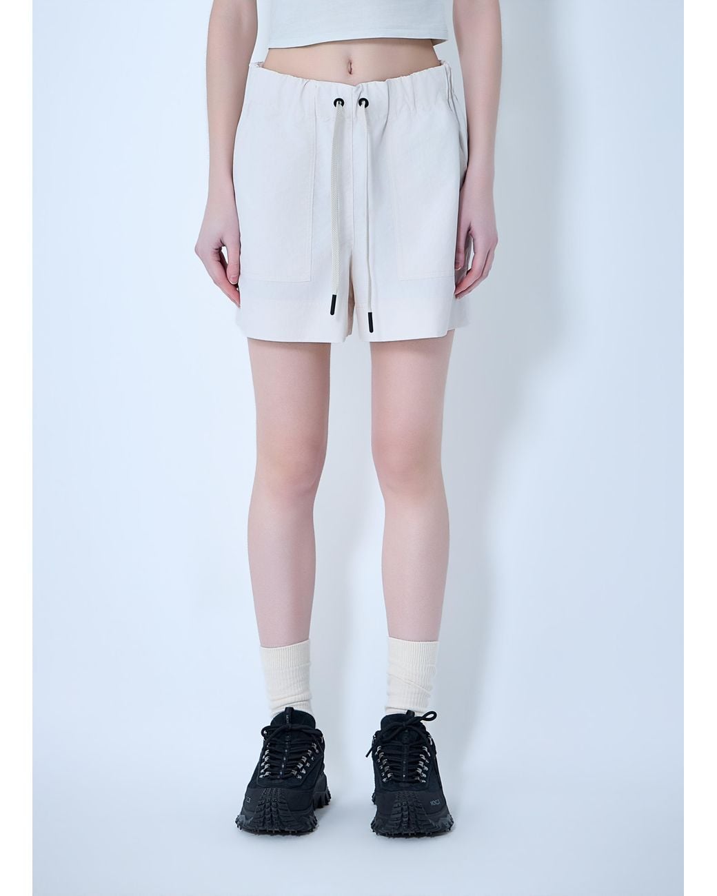 Moncler Blue Drawstring Shorts