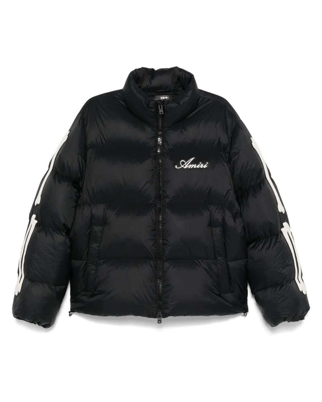 Amiri Black Printed Down Jacket for men