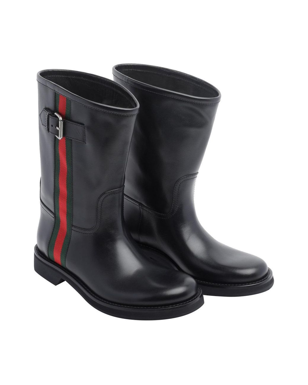 Gucci Blue Web Tape Booties for men