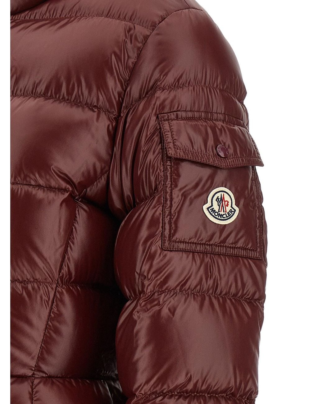 Moncler Red 'Barante' Down Jacket