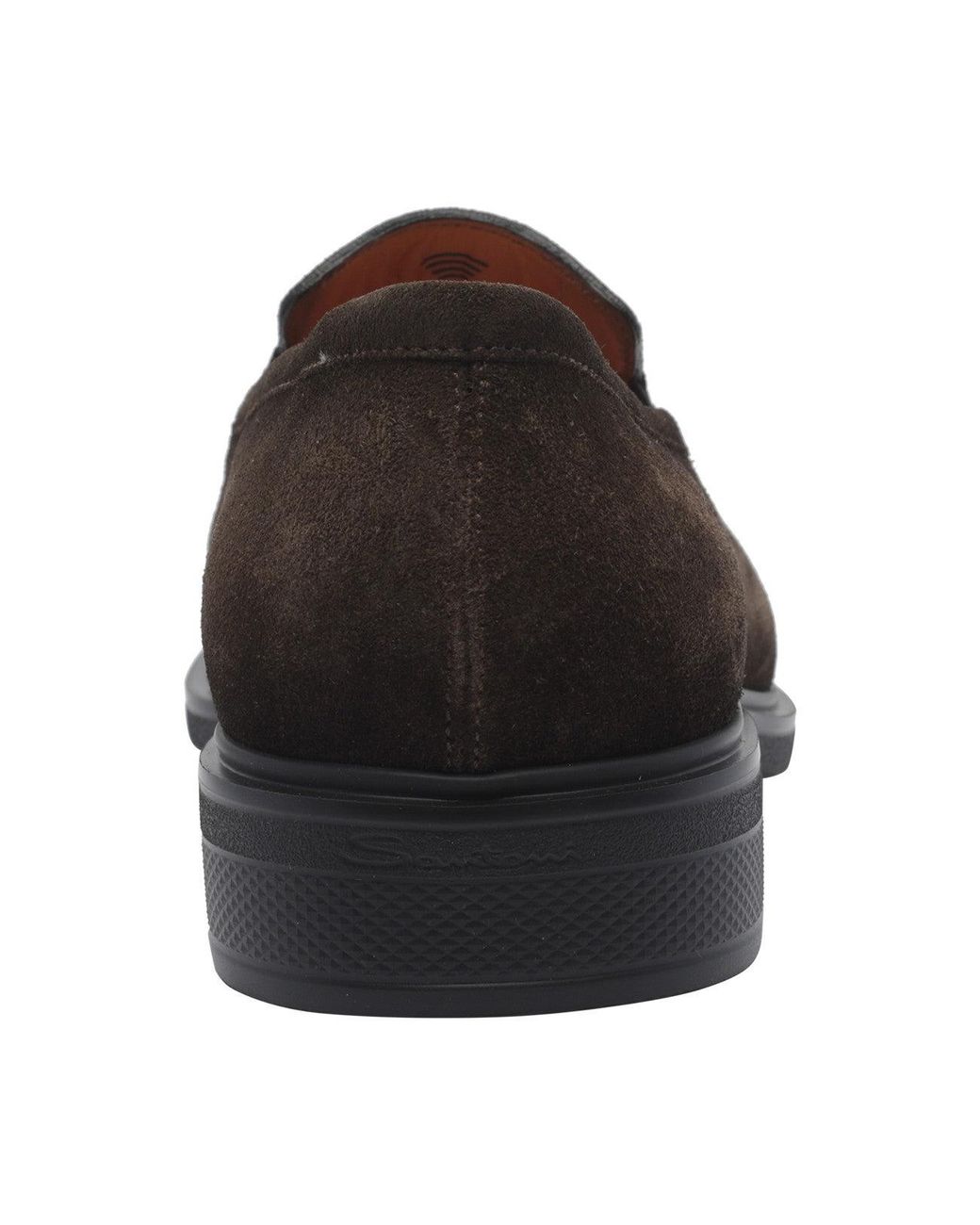 Santoni Brown Easy Loafers for men