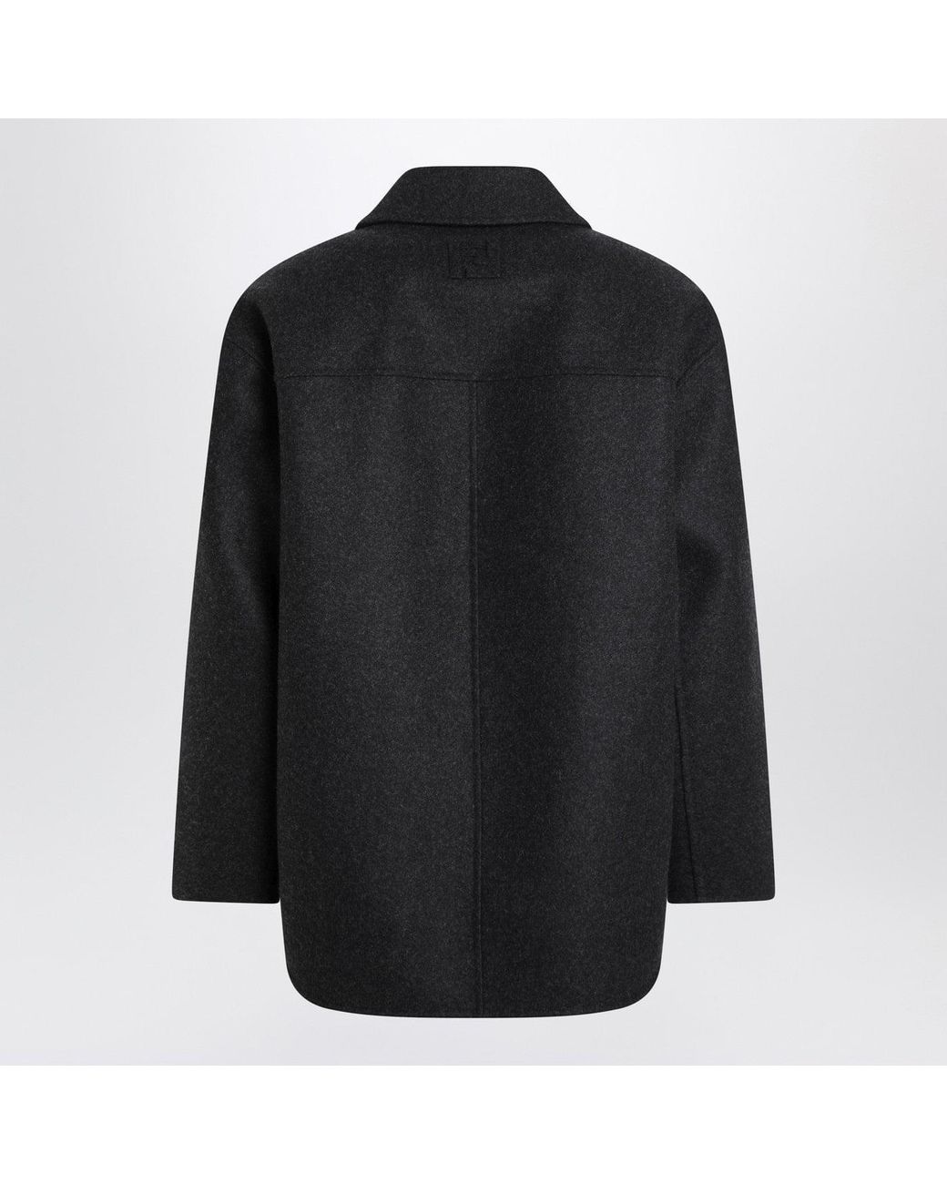 Fendi Black Double-Breasted Caban for men