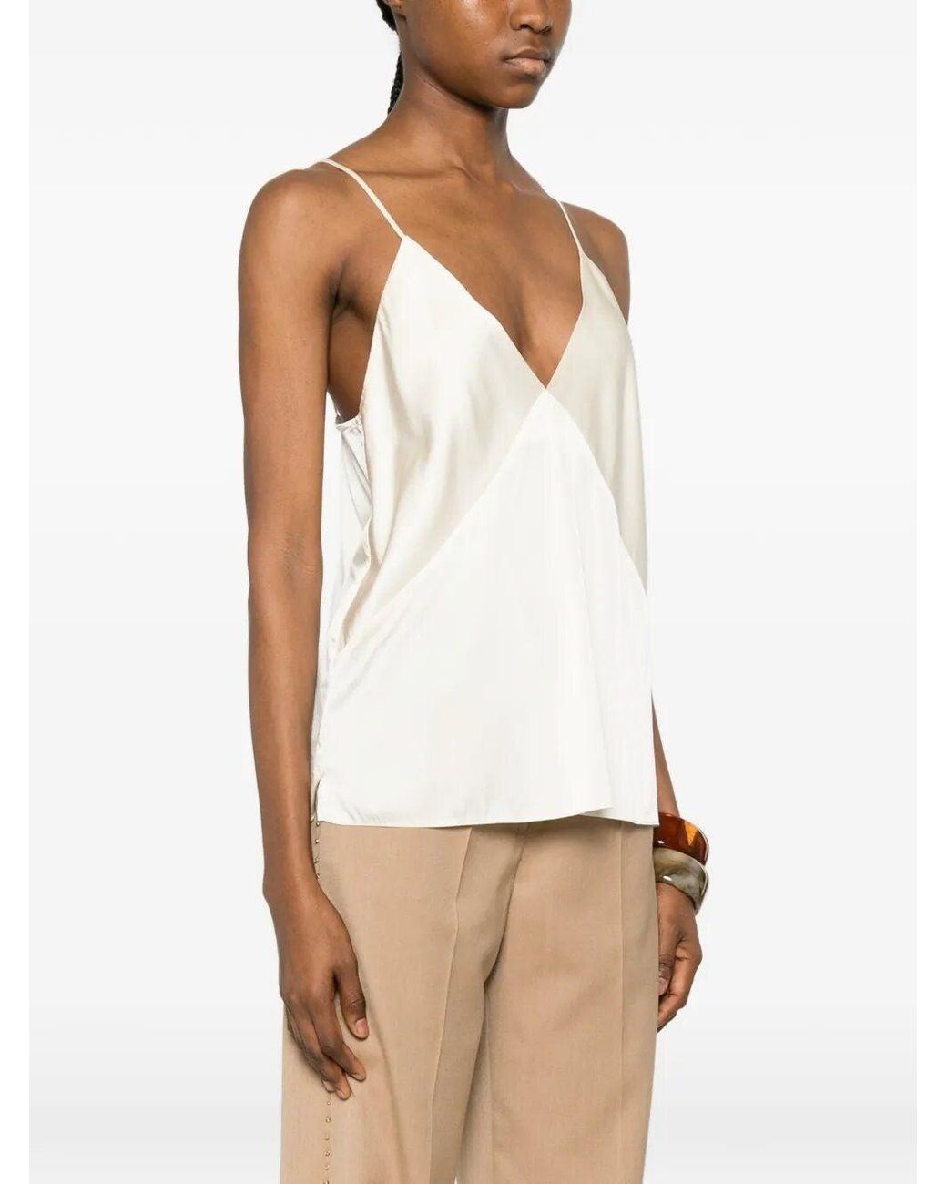 Forte_forte Natural Forte_Forte Shoulder Strap Top